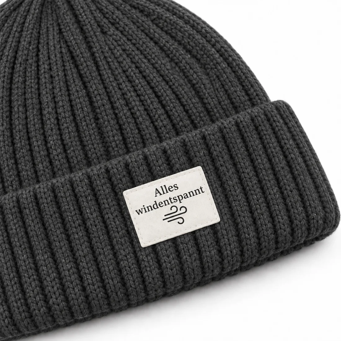 Beanie Alles windentspannt – Detailansicht