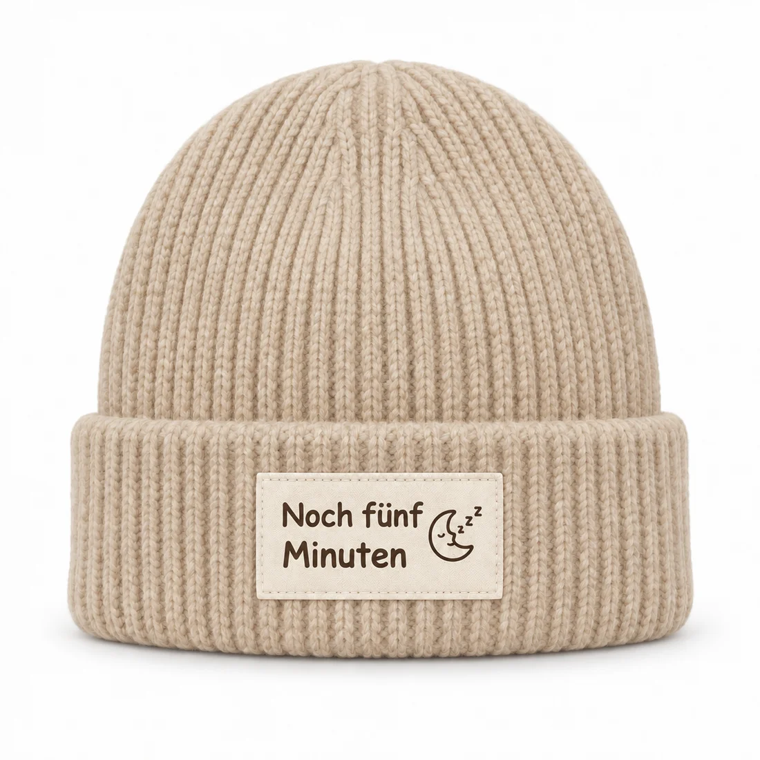 Beanie Noch fünf Minuten – Produktansicht