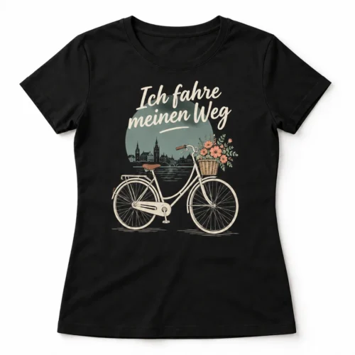 Damen-T-Shirt Ich fahre meinen Weg – Produktansicht