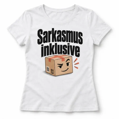 Damen-T-Shirt Sarkasmus inklusive – Produktansicht