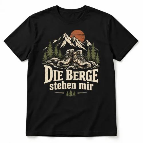 Herren-T-Shirt Die Berge stehen mir – Produktansicht
