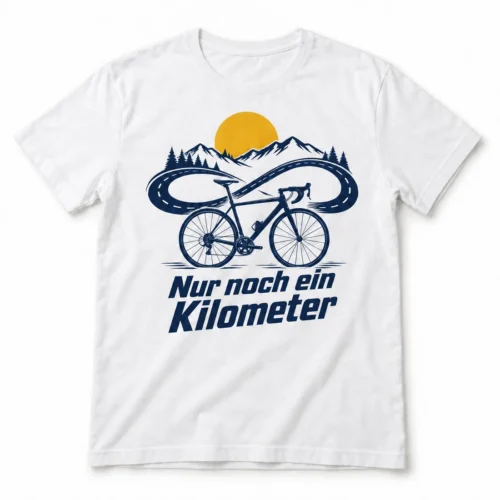 Herren-T-Shirt Nur noch ein Kilometer – Produktansicht