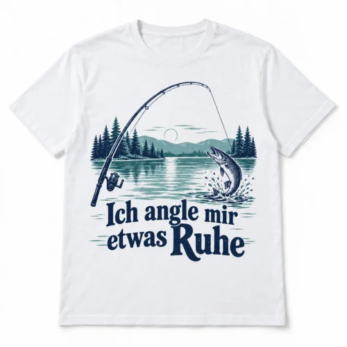Herren-T-Shirt Ich angle mir etwas Ruhe – Produktansicht