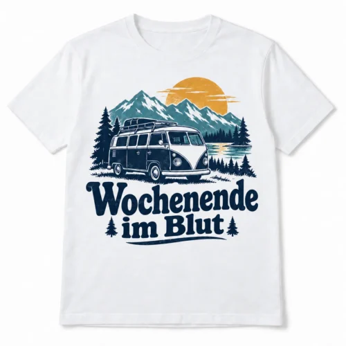 Herren-T-Shirt Wochenende im Blut – Produktansicht